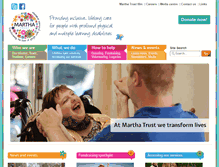 Tablet Screenshot of marthatrust.org.uk